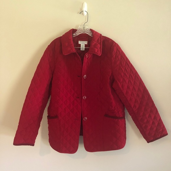 Vintage Covington Cranberry Red Quilted Jacket - Picture 2 of 9